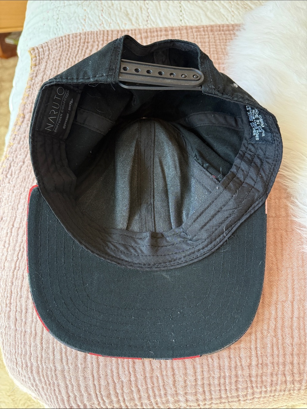 Naruto Shippuden Black and Red Cotton Baseball Cap - Picture 3 of 6